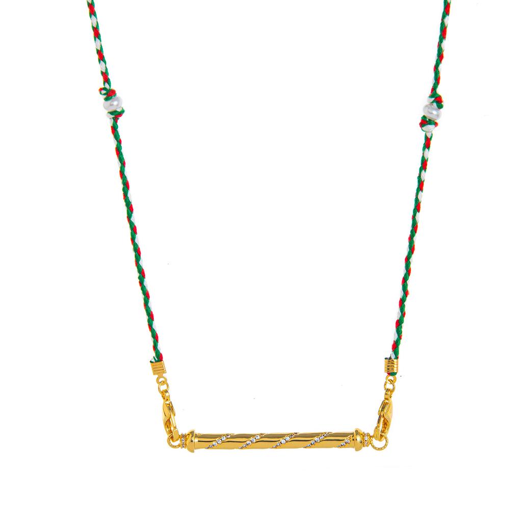 Collana Tarocchi Colore San Valentino Design di Nicchia Ciondolo Occhio di Stella Placcato Oro Mantenimento del Colore