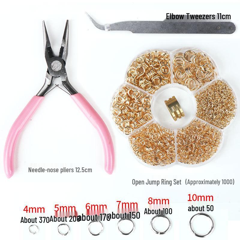 4-10mm Open Jump Rings for DIY Earring and Ornament Making