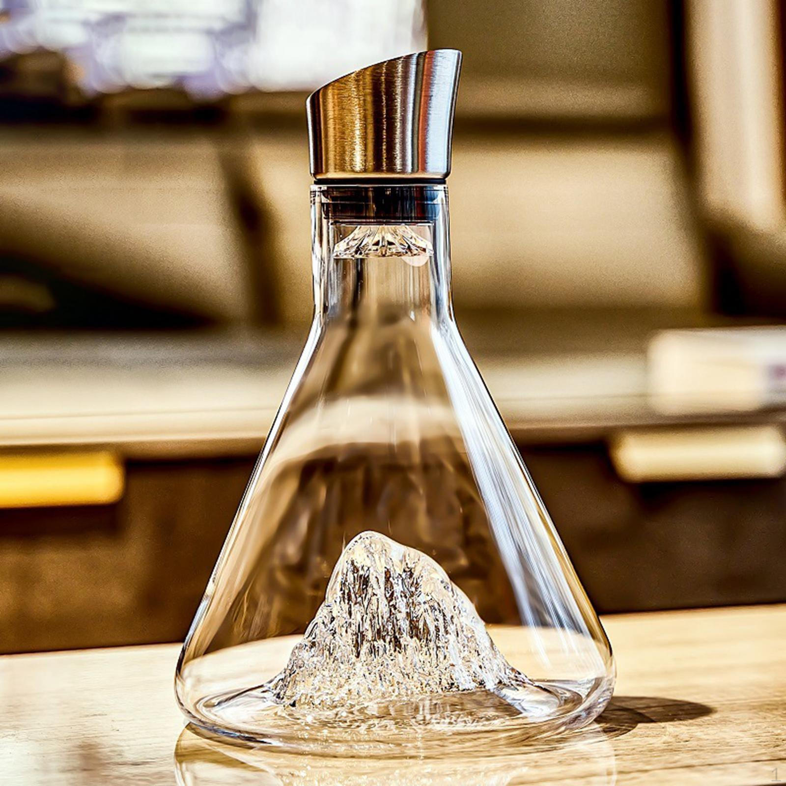carafe decanter Aerator Pourer, Red decanter, Crystal Glass, Gift, Accessories 18x27cm