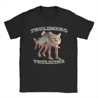 Trulimero Trulicina Shirt, Fun Meme Fastest Italian Brainrot Animals T-Shirt Mens Y2K Casual Cotton T-Shirts Summer O-Neck Tops