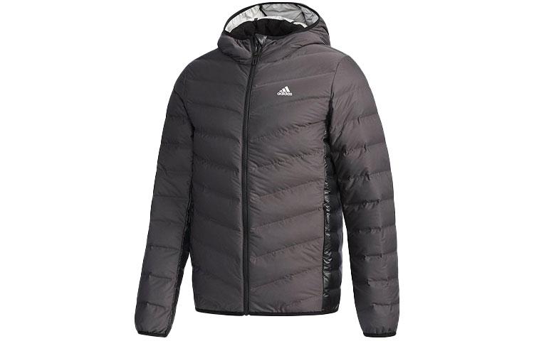 

Adidas Down Jackets Men s Black Hooded Moderate Quilted Down Jacket CV6813 XXL