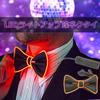 PIENSE Light-Up LED Bow Tie, EL Luminous, FlashingSteady, PartyEvent Novelty Item (Yellow)
