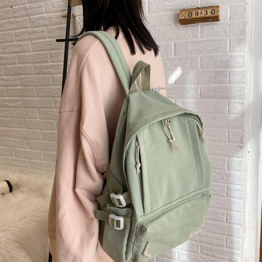 Casual Multi-layer Backpack Large Capacity Lightweight School Bags Travel Backpacks Student