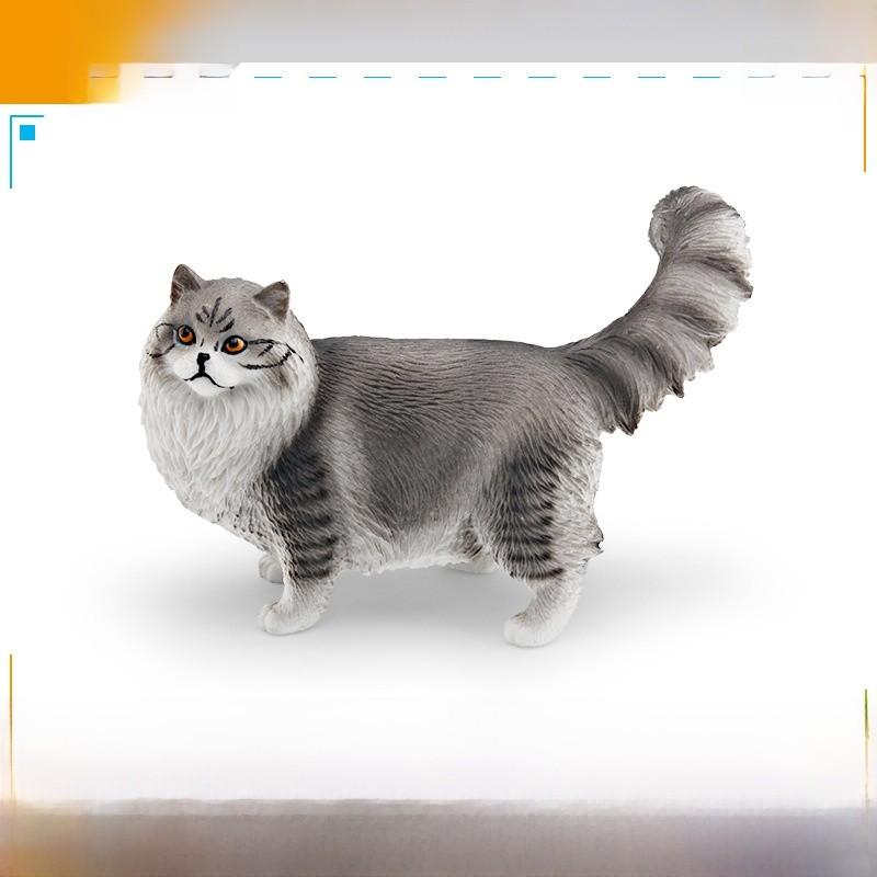 Ragdoll Katze Somali Katze Figur Für Kinder PVC Tier Modell Katze Zum Lernen Spielen