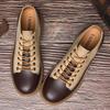 Genuine Leather Retro Tooling Men's Casual Leather Shoes Trendy