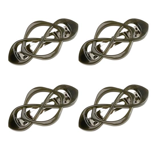 1/4Pcs Vintage French Hair Barrette Matte Finish Hair Clips Cross-Shaped Design Hair Styling Tool Hair Accessories