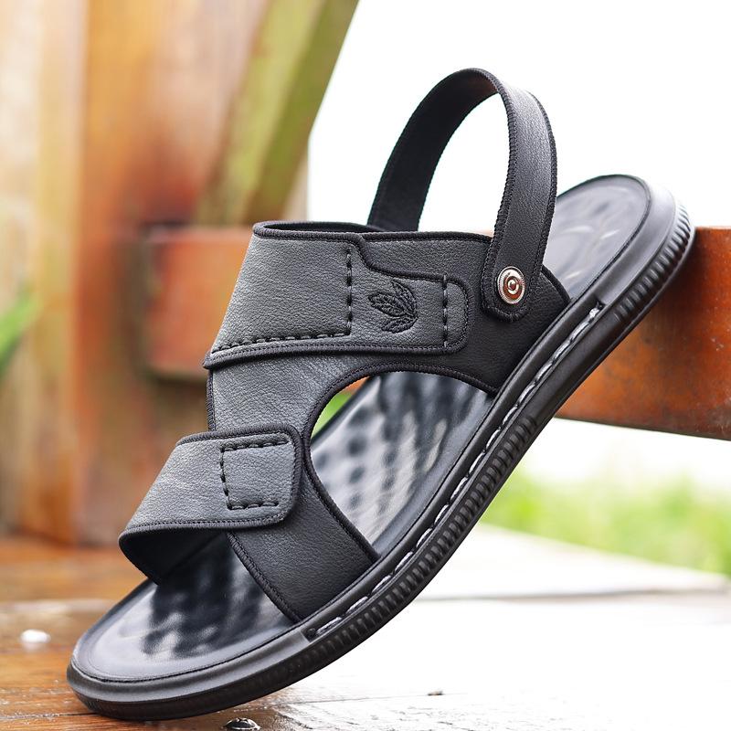 Beach shoes 2025 summer men's new sandals outer wear dual-purpose slippers wear-resistant non-slip beach shoes 2025