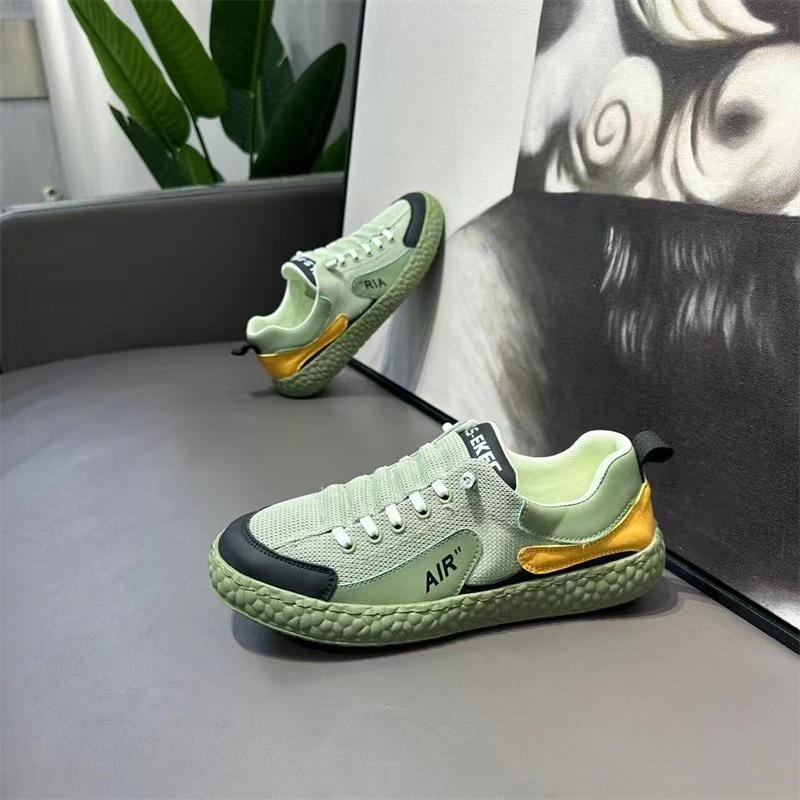 Summer men's shoes color matching mesh breathable fashion casual versatile men's shoes college style sports shoes board shoes