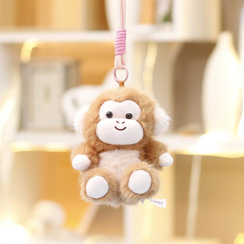 Brinquedo de Pelúcia Macaco Dic de Água Pelúcia Curta Macia Animal Fofo Presente Para Meninas