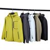 Men's Hooded Quick-Dry Outdoor Softshell Jacket - Three-Proof, Loose Fit, Plus Size, Multi-Pocket, Versatile Sports/Fitness Style