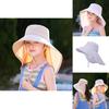 Kinder Sommer Outdoor Sonnenhut mit breiter Krempe und Nackenschutz für Mädchen und Jungen