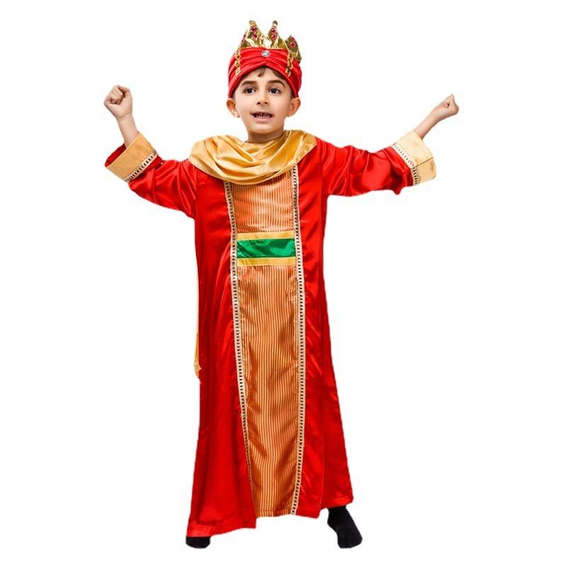 Partykleidung, Bühnenkleidung, Maskerade, Tanzkleidung, Partykleidung, Verteilung von Kleidung für kleine Prinzen