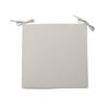 Waterproof Outdoor Chair Cushion 40x40x5 Cm ALIX Linen, by Soleil D'ocre