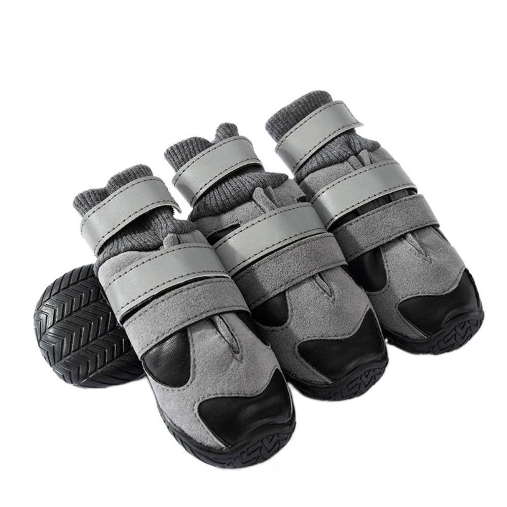 

Warm Winter Puppy Boots Thickened Dog Snowshoes Dog Cotton Boots Dog Foot Covers Snow Rainy Days 5 code чорний