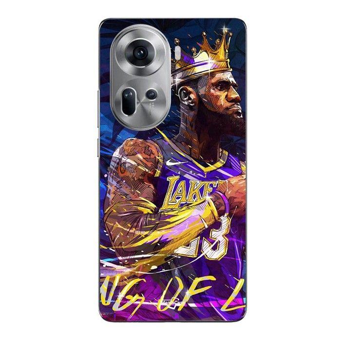 Coque de téléphone - Maniacase - Oppo Reno 11 5G - Silicone - Souple - Lebron James Ling Lakers