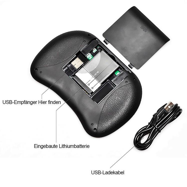 i8 Wireless Mini Keyboard & Air Mouse with Dry & Lithium Battery Remote Control