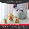 Guochao Hand-Painted Orchid Cover Bowl Two Cup Set Portable Cloth Bag Outdoor Tea Drinking High Value Light Luxury Travel Tea Set