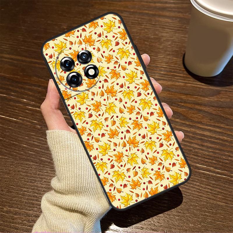 Autumn Leaves Fall Fox Case For OnePlus 13T 10T 8T 10R 13R 15 R 13 12 11 9 10 Pro Nord CE 5 2 3 4 Lite N20 N30 Cover