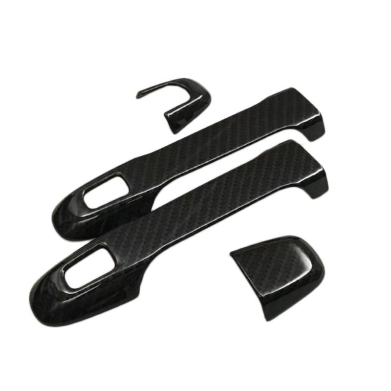 For Toyota C-HR CHR 2017 2018 ABS Carbon Fiber Door Handle Bowl Molding Sticker Panel Cover Frame Stiker Trim 6PCS