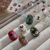 Cute Christmas Snowman Christmas Tree Santa Claus Nail Stickers Kawaii Art Stickers Diy New Year Accessories Manicure Decals