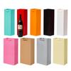 10Pcs Red Wine Packaging Paper Bags Single And Double Wine Thick Reinforced Handbag Festive Beverage Dry Red Decoration Gift Bag