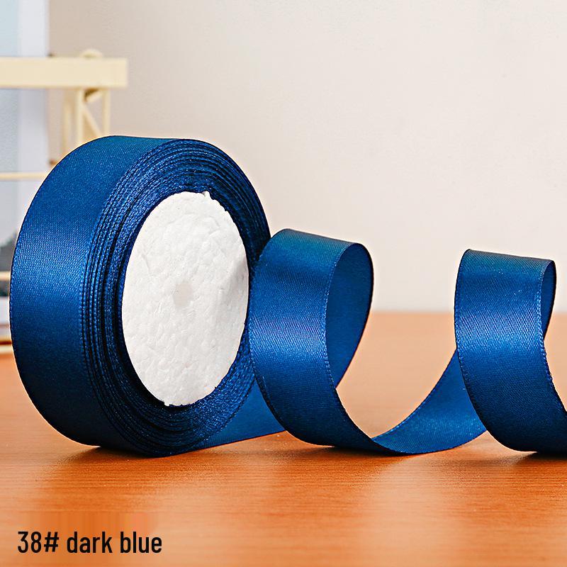 2.5cm Polyester Satin Ribbon for Gift Box and Hair Accessories