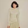 Waiwaiaiem Yy_Slanted Slit Swing Neck Top