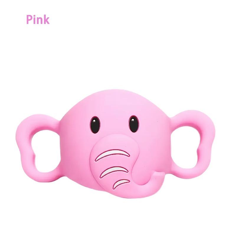 

Bottle Handles for Baby Easy-Grip Transitional Sippy Cup Handles Narrow Baby Feeding Bottle Holder Grips 100% Silicone-BPA-Free рожевий