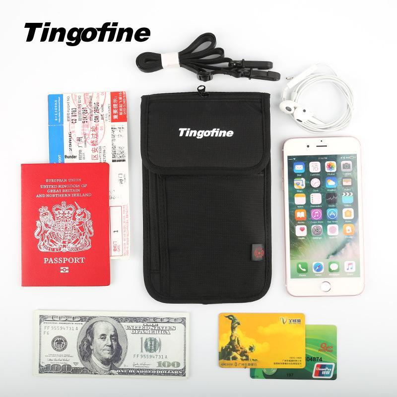 Porta passaporto da viaggio impermeabile RFID WeiQiang e borsa porta documenti antifurto