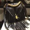 Chic Tassel Crossbody Bag - Stylish Shoulder Bag with Solid Color and Western-inspired Design - Perfect for Womens Daily Use
