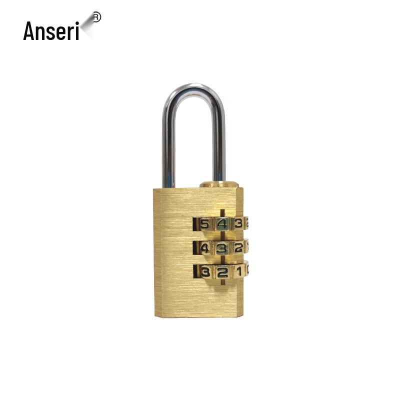 Ansairui Brass 3-Digit Combination Padlock