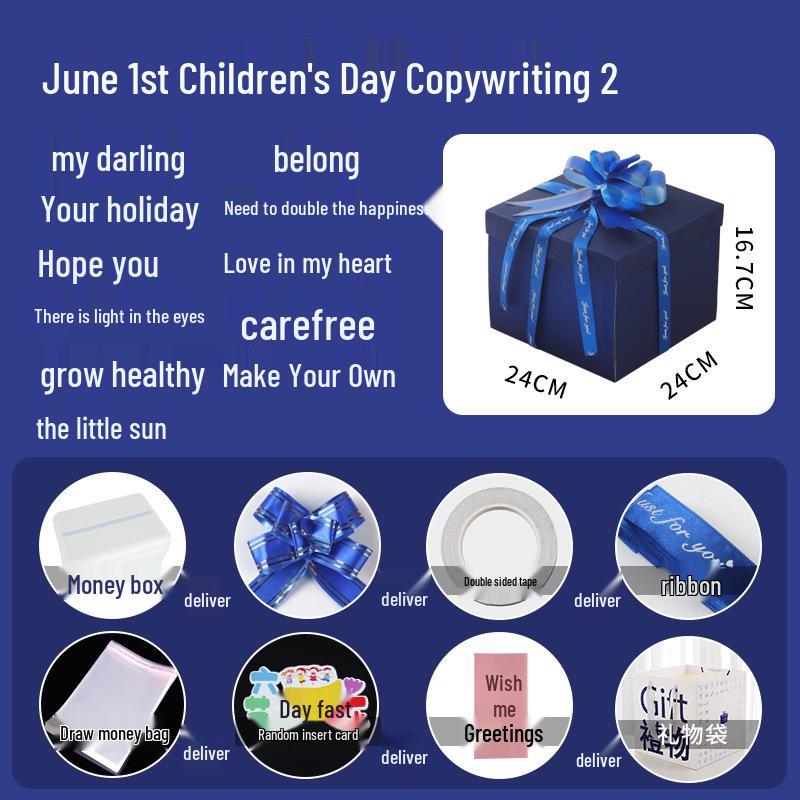 Celebrity Style Surprise Explosion Birthday Gift Box for Kids