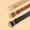 3pc Women'S Minimalist and Stylish Versatile Belts, Classic Belts for Jeans and Dresses, Solid Color Elegant Belts