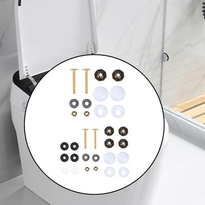 Toilet Bowl To Floor Toilet Floor Bolt and Screw Kit Spare Parts Rustproof Bathroom Bolt Set Stable Upgrade Replacement