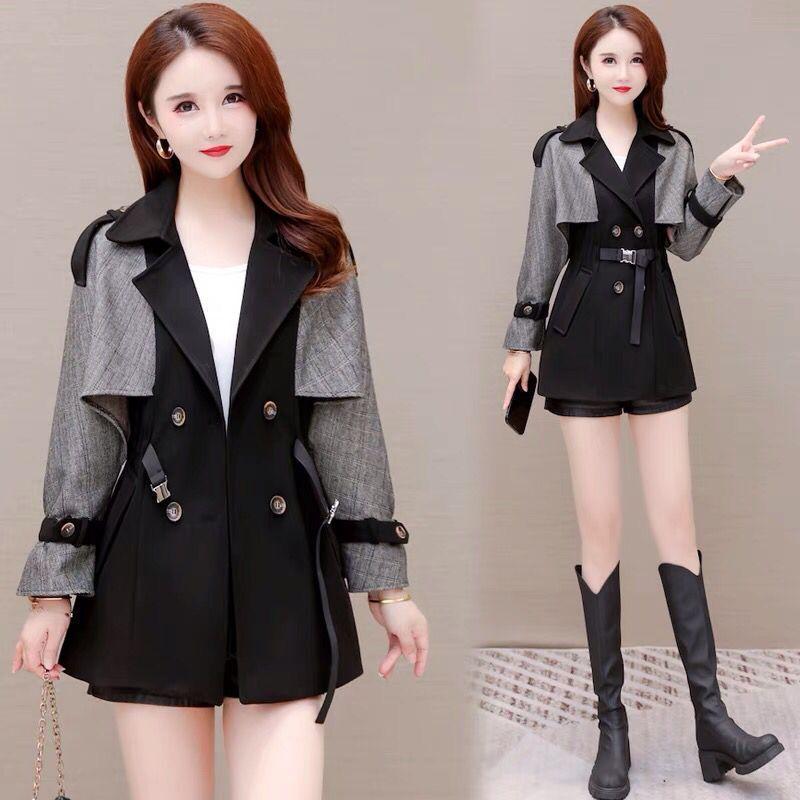 Coats Women New Waist-hugging Slimming Tops Versatile Windbreaker