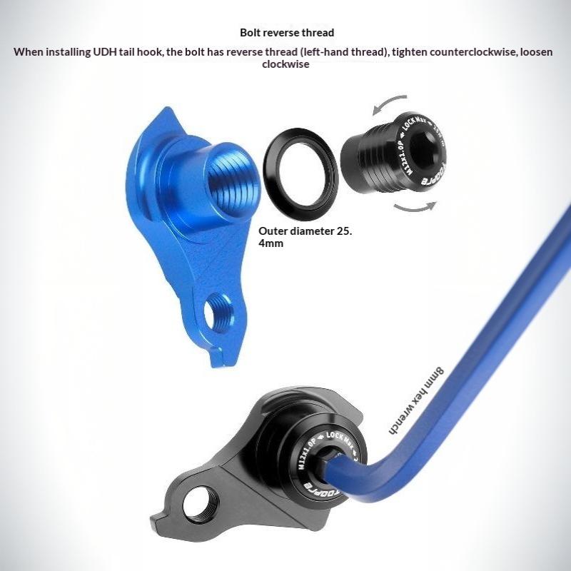Direct Mount Bicycle Rear Derailleur Hanger Anti-Corrosion Thru-Axle Frame Compatible for Road Mountain Bike Accessories