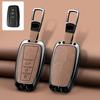 Zinc Alloy Leather Car Key Cover Housing Key Fob For Toyota Prius Camry Corolla C-Hr Chr Rav4 Land Cruiser Prado Key Fob