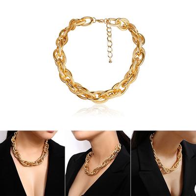 Punk Choker Necklace Collar Hip Hop Heavy Metal Thick Chain Necklace Chain Gifts