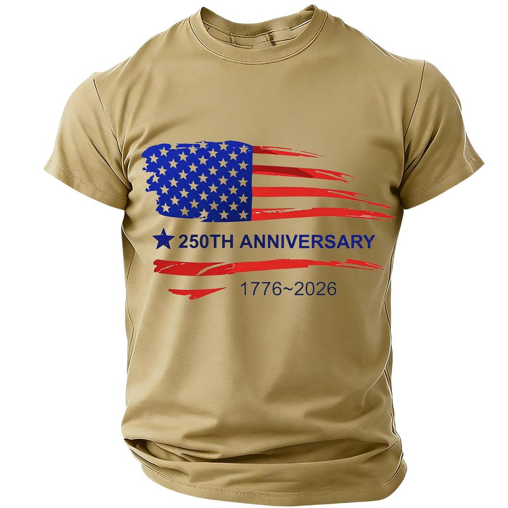 Men's Casual Round Neck Short Sleeve T-Shirt