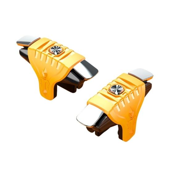 

2 шт. F01 Металеві ігрові тригери Кнопки контролера Мобільний геймпад для PUBG жовтий