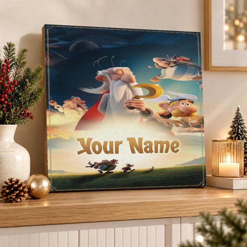 Asterix & Obelix Custom Name Text 5D Diamond Painting Kit DIY Full Drill Diamond Art Decoration