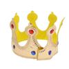 Kids Fancy Dress Royal Crown Set Plastic King Queen Scepter for Storybook Parade Cosplay