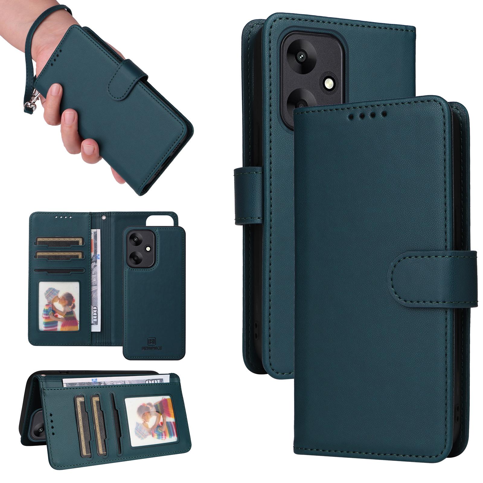 

For Xiaomi Redmi 13C 5G/13C 4G/13R 5G/Poco M6 5G Magnetic Case BETOPNICE Detachable PU Leather Phone Cover with Strap A