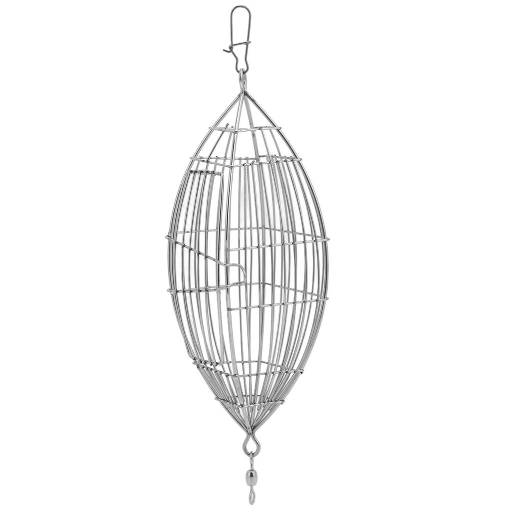 Fishing Bait Cage Stainless Steel Lure Cage Carp Fishing Trap Basket Feeder Holder for Shrimp Crab F