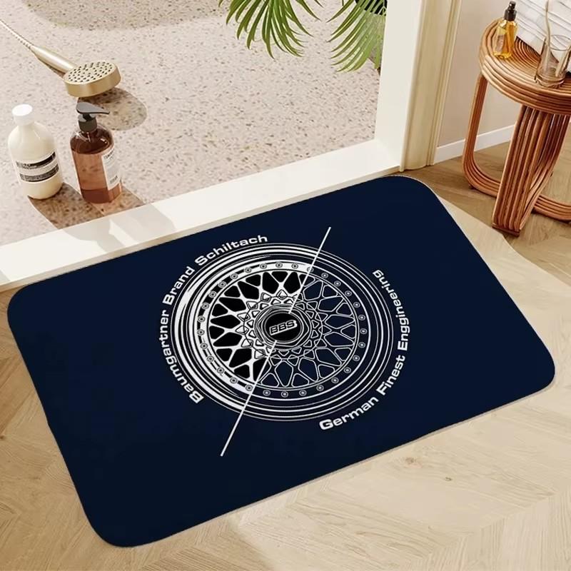 BBS Bath Mats Washable Non-slip Kitchen Mat Balcony Room Rug Carpet Home Foot Bathroom Doormat Entrance House Hallway Decoration