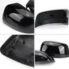 Glossy Black Direct Replacement Mirror Cover for 2011- Jeep Grand Cherokee and 2011-2025 Dodge Durango, Directly Replace Style, Not Sticker Style