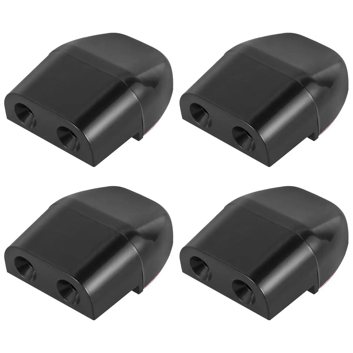 

4 шт. предупреждающих свистка от оленей, портативное устройство для отпугивания оленей, мини-свисток для автомобиля, устойчивый к погодным условиям, предупреждающий о животных чёрный