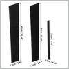 6 Pcs Door Cover Panel Trim Pillar Posts Exterior Door Window Anti Scratch Stickers for Honda Civic Sedan 8th Gen 2006-2011 Black Replacement Car