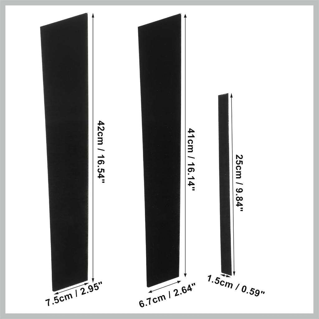 6 Pcs Door Cover Panel Trim Pillar Posts Exterior Door Window Anti Scratch Stickers for Honda Civic Sedan 8th Gen 2006-2011 Black Replacement Car