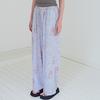Myujeumudeu Rose Letter Wide Pants (Banding Pants)
